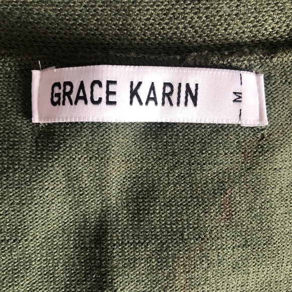 Olive Green Women's Sweater - Picture 7 of 8